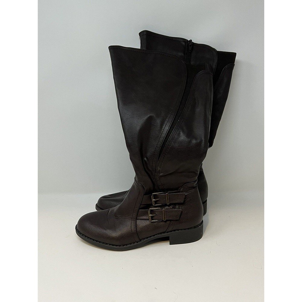 Style & Co. Womens Milah Brown Mid-Calf Boots Shoes 7 Medium